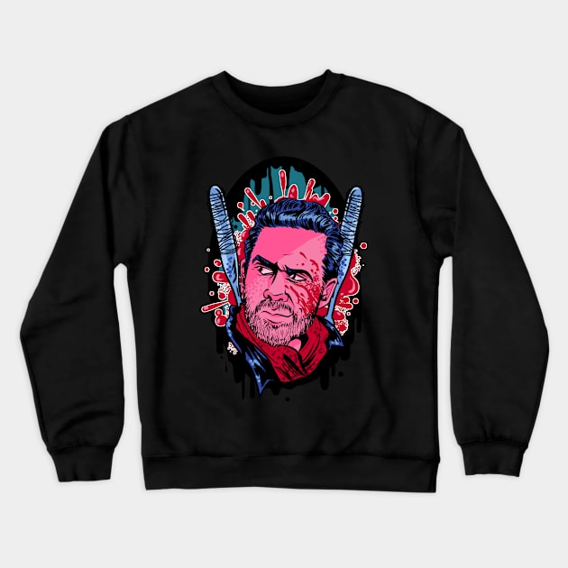 Baseball Bat Dad Crewneck Sweatshirt by DixxieMae